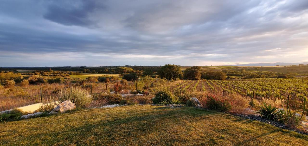'Au Coeur Des Vignes' - Private Apartment & Garden Magalas Екстер'єр фото