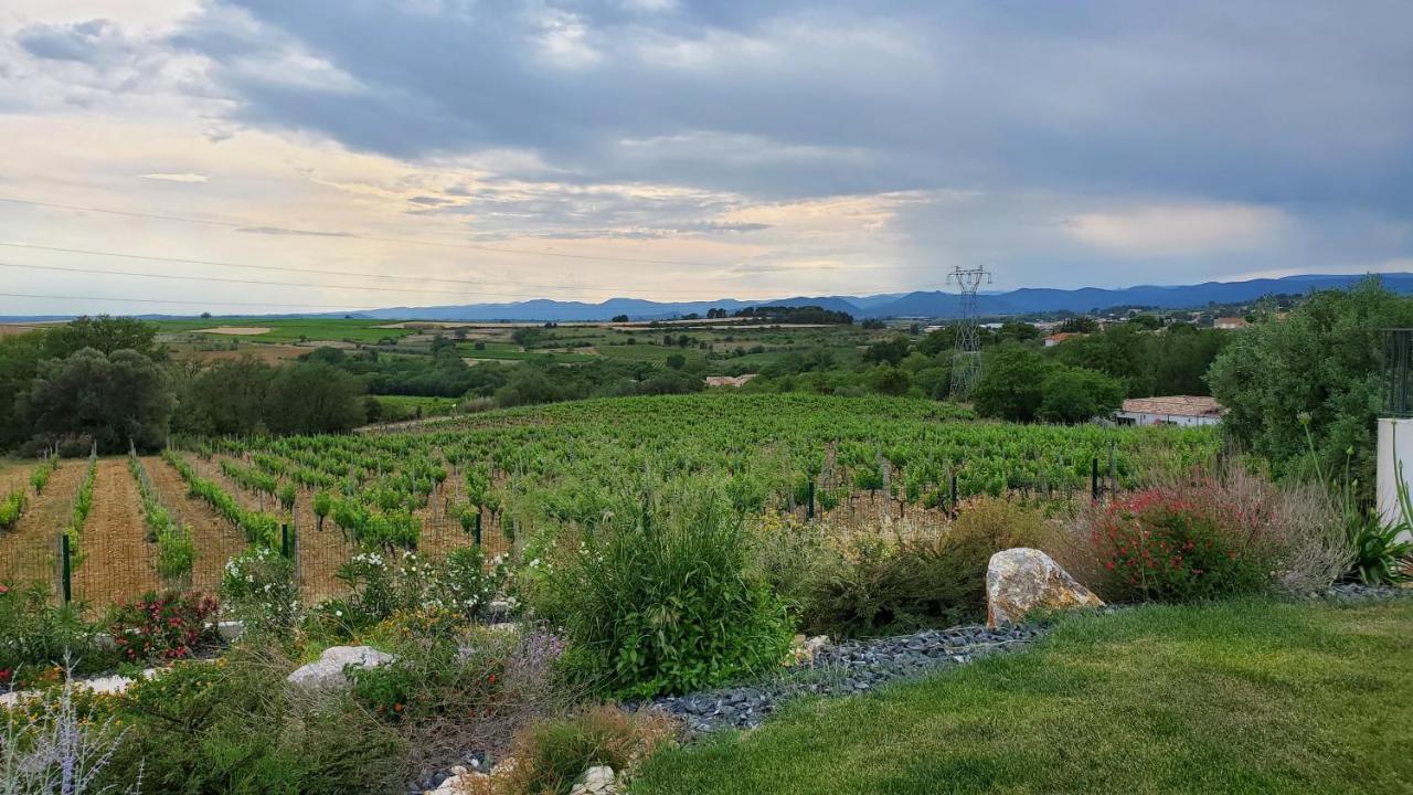 'Au Coeur Des Vignes' - Private Apartment & Garden Magalas Екстер'єр фото